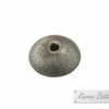 Karen Hill Tribe Silver Brushed Disk Bead : B34-104